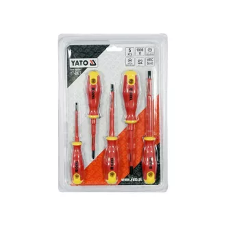 Set de șurubelnițe YATO 5 piese izolate până la 1000 V