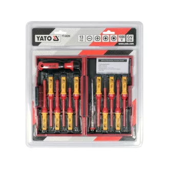  Set de șurubelnițe YATO Precision 13 piese izolate până la 1000 V S2