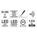 YATO Phase finder măsurare fără contact izolată până la 90-1000 V