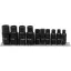 YATO Set de adaptoare pentru chei tubulare filetate cu 10 piese 1/4", 3/8"
