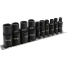 YATO Set de adaptoare pentru chei tubulare filetate cu 10 piese 1/4", 3/8"