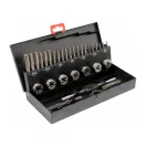 YATO Set de găurire și filetare manual (32 piese) HSS M3-M12