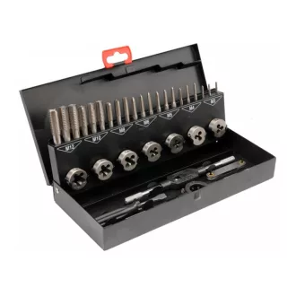   YATO Set de găurire și filetare manual (32 piese) HSS M3-M12