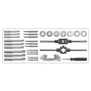 YATO Set de găurire și filetare manual (32 piese) HSS M3-M12