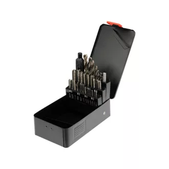  YATO Set de burghie pentru filetare (manual) 29 piese HSS M13-M12