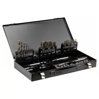   YATO Set de burghie și filiere (manual) 44 de piese HSS M3-M12