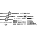 YATO Set de burghie și filiere (manual) 44 de piese HSS M3-M12