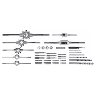   YATO Set de burghie și filiere (manual) 44 de piese HSS M3-M12