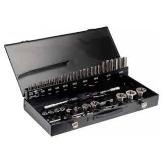   YATO Set de găurit și filetat (manual) 56 de piese HSS M3-M20