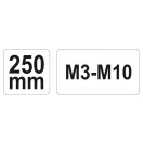 YATO Filieră cu clichet reversibil M3-M10 250 mm