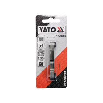 YATO Filiera cu 24 de lame metrice 0,25-6,0 mm 60°