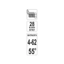 YATO Piuliță tăietoare 28 lame Whitworth 4-62 mm 55°