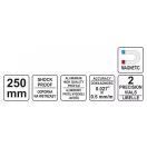 Nivela cu bulă de aer YATO Trapezoid 2 nivel cu bulă 250 mm