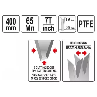 Ferăstrău YATO Foxtail 400 mm acoperit cu teflon