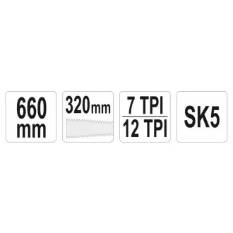 Ferăstrău de tragere japonez YATO 660 mm