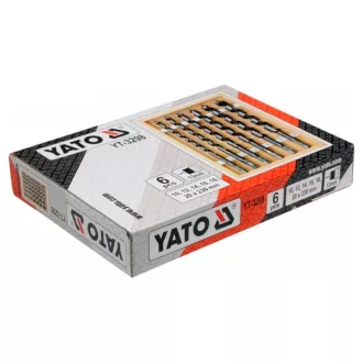   YATO Set de burghie cu spirale pentru lemn, 6 buc (10-12-14-16-18-20 mm), 230 mm Hex