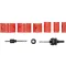 YATO Set de tăietori circulari de 8 bucăți (22-73 mm) bimetalic