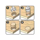 YATO Set de burghie Forstner și de găurire 2 piese 20 mm