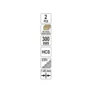 YATO Pană pentru ferastrău reciprocator pentru lemn umed 300/1,45 mm 5 TPI HCS (2 buc)