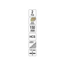 YATO Lama de fierastrau sabie pentru lemn 150/1,2 mm 4 TPI HCS (2 buc)