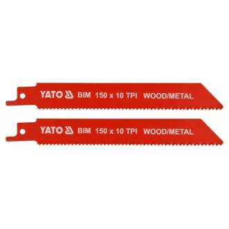   YATO Lamă pentru fierăstrău sabie 150 mm/10TPI bimetal (2 buc)