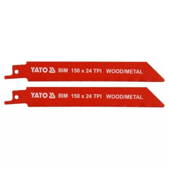   YATO Pană pentru fierăstrău cu acțiune de recul 150 mm/24TPI bimetal (2 buc)