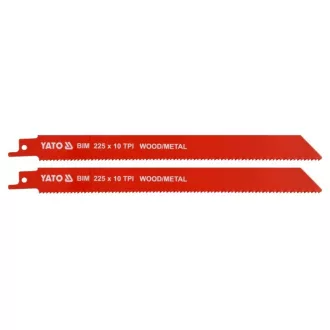   YATO Lama de fierăstrău sabie bimetalică de 225 mm/10TPI (2 buc)