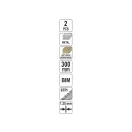 YATO Lamă pentru fierăstrău sabie 300 mm/6TPI bimetal (2 buc)