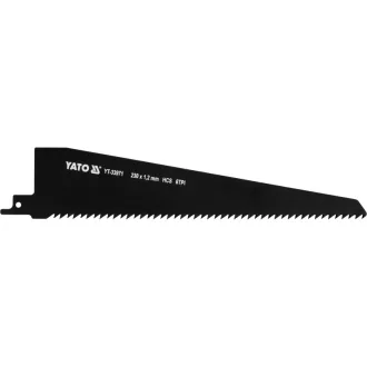   YATO Lamă de fierăstrău sabie pentru lemn 230 mm / 6 TPI (pentru tăiere dreaptă)