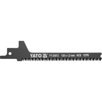   YATO Pană pentru ferăstrău sabie pentru lemn 120 mm / 12 TPI (pentru tăiere curbată)