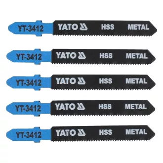   YATO Pană pentru fierăstrău cu decupaj de metal cu prindere în T 21TPI 75/1,0 mm HSS (5 buc)