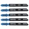 YATO Lamă de fierăstrău pentru fier cu prindere T 12TPI 75/1,0 mm HSS (5 buc)