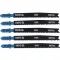 YATO Lamă pentru fierăstrău de traforaj pentru metal cu fixare în T 24-10TPI 100/1,0 mm HSS (5 buc)