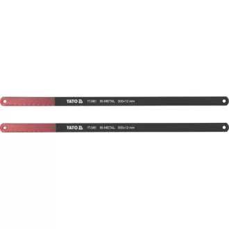   Pânză de ferăstrău manual YATO 300/12 mm 24TPI bimetal (M2+6150) (2 buc)