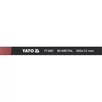   Pânză de ferăstrău manual YATO 300/12 mm 24TPI bimetal (M2+6150) (2 buc)