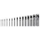 YATO Set punch din piele 15 piese 2-22 mm