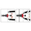 YATO Piuliță cu nituri 360 mm M3, M4, M5, M6, M8, M10, M12