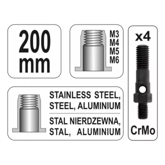 Piuliță manuală YATO M3-M6 200 mm