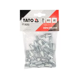 YATO șurub cu nituri M6 aluminiu (20 buc)