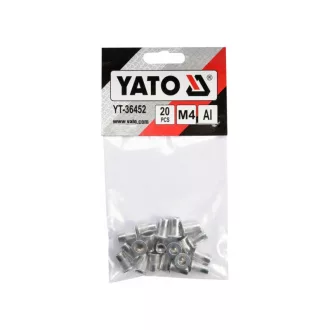 Piuliță cu nituri din aluminiu YATO M4 (20 buc)