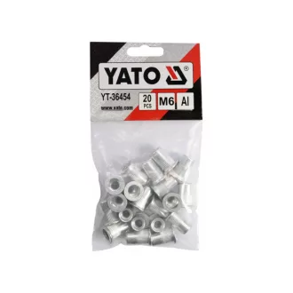 Piuliță cu nituri din aluminiu YATO M6 (20 buc)