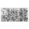 Set piulițe cu nituri YATO din aluminiu 150 buc M3-M10