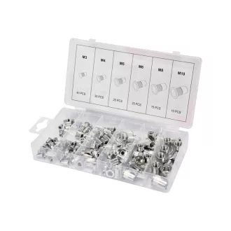 Set piulițe cu nituri YATO din aluminiu 150 buc M3-M10