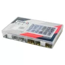Set de piulițe cu nituri din aluminiu și oțel YATO 300 buc
