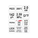 YATO Pistol cu arzator pe gaz piezo 2kW 2800°C