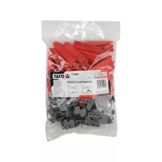   YATO Sistem de nivelare plăci 1,5 mm cu pene + distanțier (50 buc)