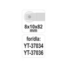 YATO Roată pentru tăiat gresie 8 x 10 x 82 mm YT-37036 pentru tăietor de gresie