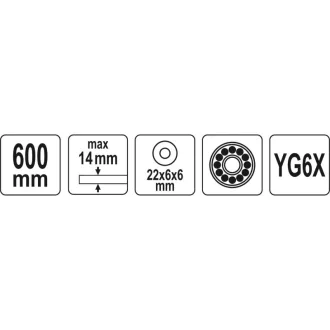 YATO Tăietor de gresie 600 mm cu masă pliabilă