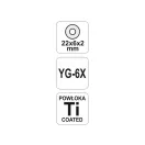 YATO Roata de taiere pentru gresie 22 x 6 x 2 mm pentru taietoarele de gresie YT-3700, YT-3701, YT-3702
