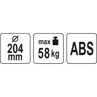 Disc de aspirare YATO 204 mm 58 kg